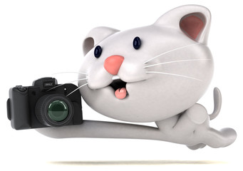 Fun cat - 3D Illustration