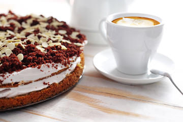  Ciasto czekoladowe z kremem.