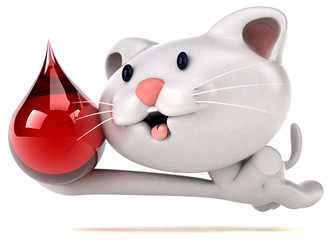 Fun cat - 3D Illustration