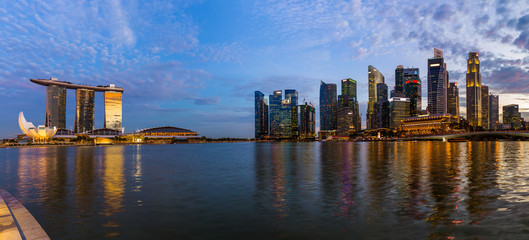 Fototapeta premium Singapore city skyline