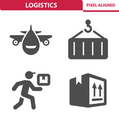 Fototapeta premium Logistics Icons
