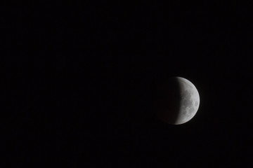 Mondfinsternis mit Blutmond am 21. Januar 2019