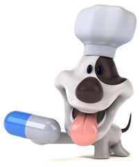 Fun dog - 3D Illustration