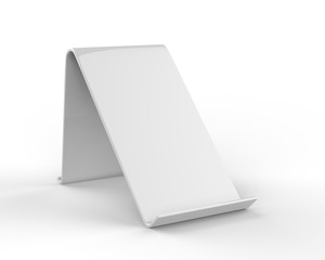 Blank Smartphone Coaster. 3d render illustration