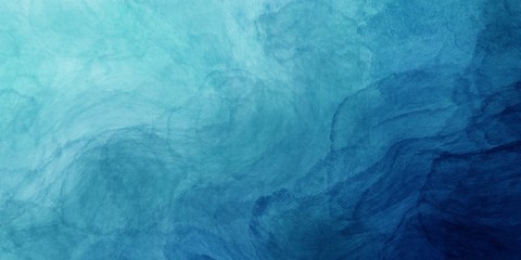 Abstract watercolor paint background by teal color blue and green with liquid fluid texture for background, banner