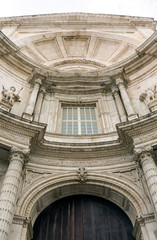 Facade of the Cathedral of Cadiz. 