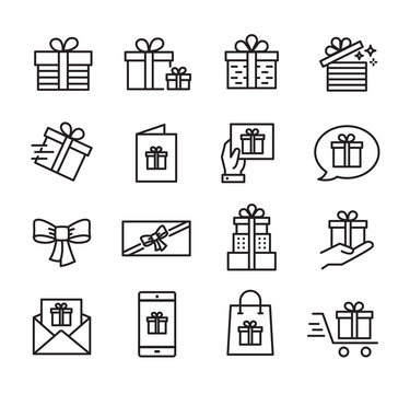 Gift Icons Set