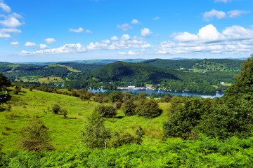 Obraz premium View over south end of Lake Windermere in The Lake District, Cum