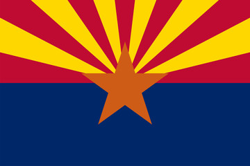 Arizona State Flag Vector