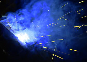 lightning in the sky