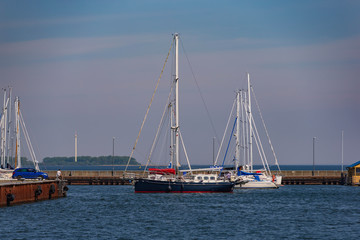 Fototapeta na wymiar Hafenausfahrt, Port