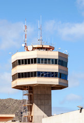 Control tower of an airport