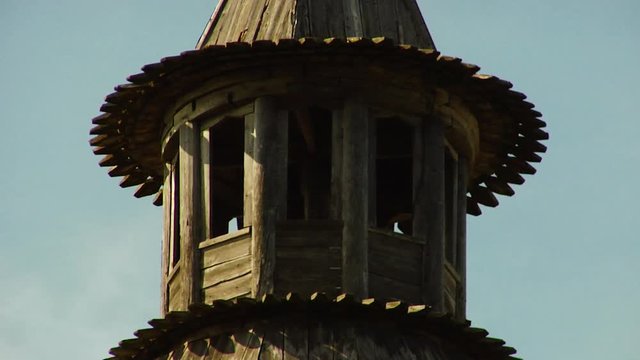 Wodden Tower Turret Close Up