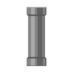 Vector design of pipe and tube logo. Set of pipe and pipeline stock symbol for web.