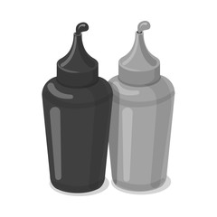 Isolated object of pizza and food sign. Collection of pizza and italy vector icon for stock.