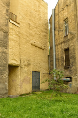 The walls of the old house.