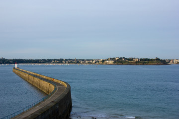 Old Pier in Saint Malo, Brittany, France