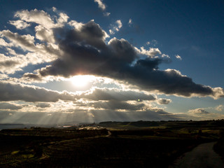 atardecer con cielo bonito