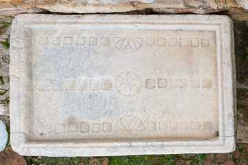 Ancient Tripolis Site in the Yenicekent prefecture of Buldan District of Denizli province of Turkey.