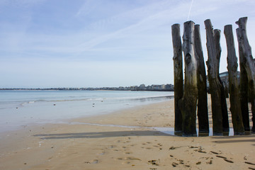 Beach in Saint Malo, France