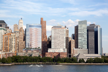 Fototapeta na wymiar Lower Manhattan Skyline