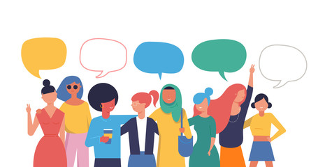 Fototapeta premium International Women s Day. Vector illustration, card, poster, flyer and banner.