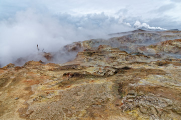 heisse Quellen von Gunnuhver, Grindavik, Island