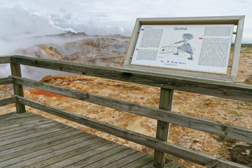 heisse Quellen von Gunnuhver, Grindavik, Island