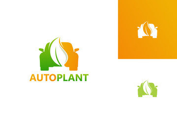 Automotive Plant Logo Template Design Vector, Emblem, Design Concept, Creative Symbol, Icon