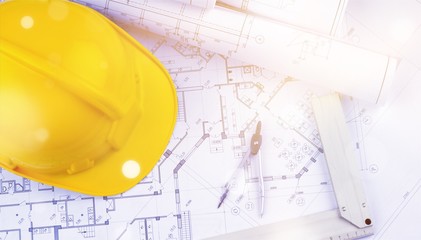 Blueprints and a hardhat