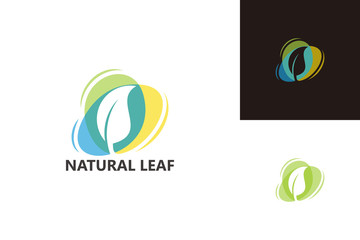Natural Leaf Logo Template Design Vector, Emblem, Design Concept, Creative Symbol, Icon