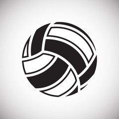 Volleyball ball icon on white background for graphic and web design, Modern simple vector sign. Internet concept. Trendy symbol for website design web button or mobile app