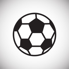 Fototapeta premium Soccer ball icon on white background for graphic and web design, Modern simple vector sign. Internet concept. Trendy symbol for website design web button or mobile app