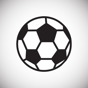 Soccer ball icon on white background for graphic and web design, Modern simple vector sign. Internet concept. Trendy symbol for website design web button or mobile app