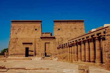 abu simbel temple in Egypt.