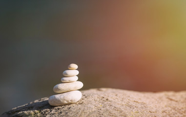 stone tower. zen stones