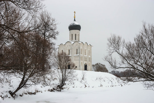 Church of Intercession on Nerl river in village of Bogolyubovo, Vladimir region, Russia