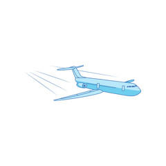 Iron bird plane in the sky. Jet plane with turbines.