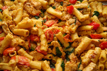 Rigatoni Chicken Vegetable Alfredo