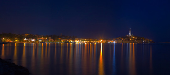 Fototapeta na wymiar Rovinj Town Panorama