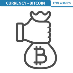 Currency - Bitcoin Icon