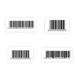 Barcode sticker set vector