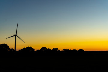 Renewable energy silhouette. 