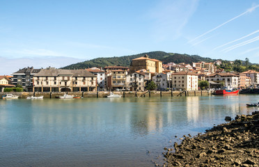 Orio in the Basque country, Spain, on a sunny day by the sea