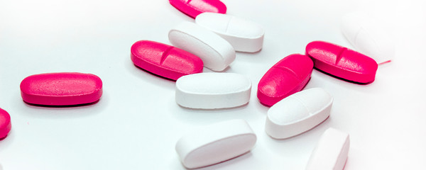 Isolated Collection Of Various Medical Tablets And Pills