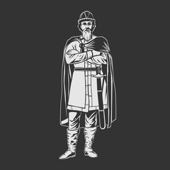 Russian prince. Tsar, warrior.