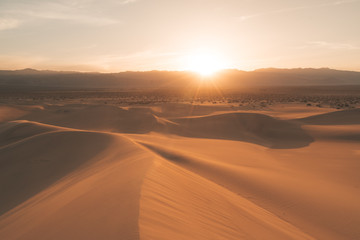 Naklejka na ściany i meble sunset in the desert