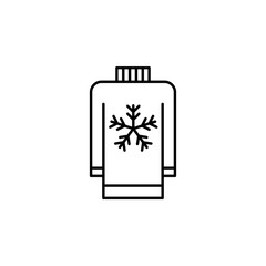 travel, snow, cloud outline icon. Element of travel illustration. Signs and symbols icon can be used for web, logo, mobile app, UI, UX