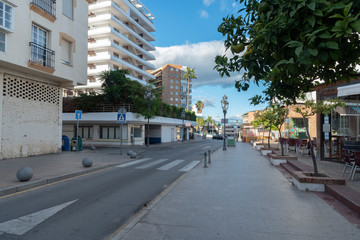 Street in Torremolinos in Spain