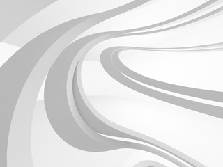 Abstract Modern White Architecture Background